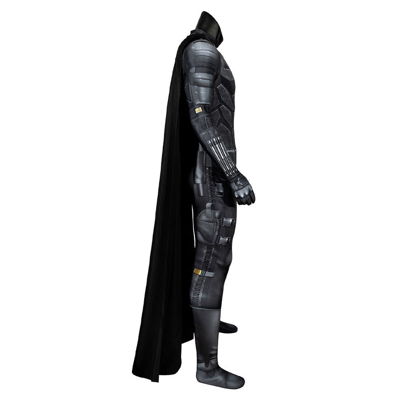 Batman Bruce Wayne Cosplay Costume Jumpsuit Cloak Outfits Halloween Carnival Suit