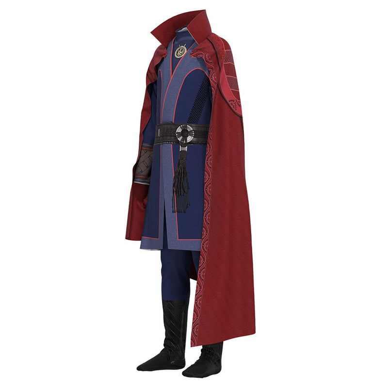 Kids Doctor Strange in the Multiverse of Madness Stephen Strange Cosplay Costume Jumpsuit Cloak Outfits