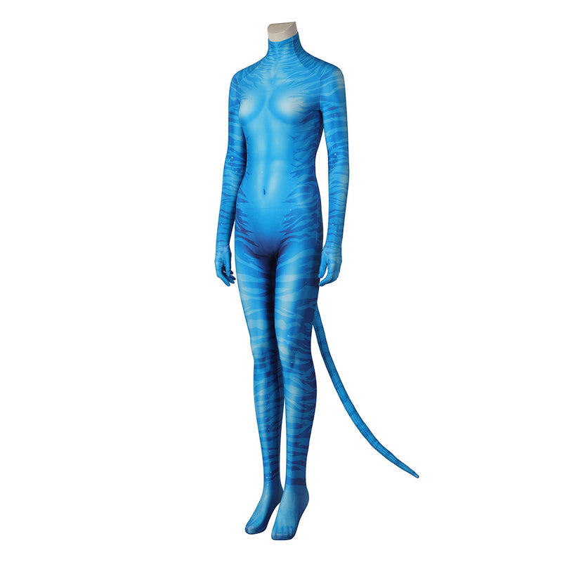 Avatar：The Way of Water Neytiri Cosplay Costume Jumpsuit Mask Outfits Halloween Carnival Suit