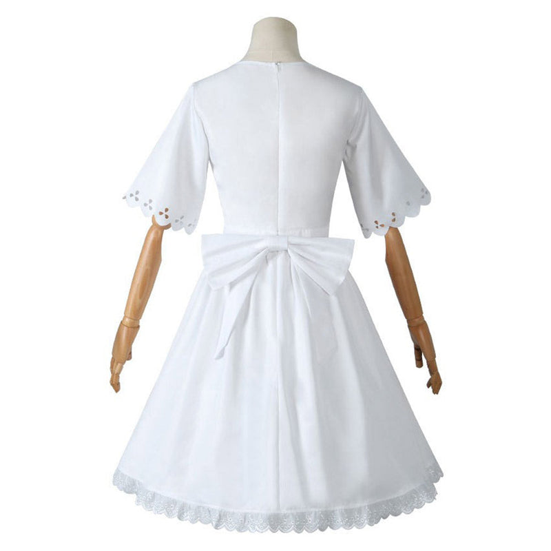 Spy Family Anya Forger Cosplay Costume White Dress Halloween Carnival Suit