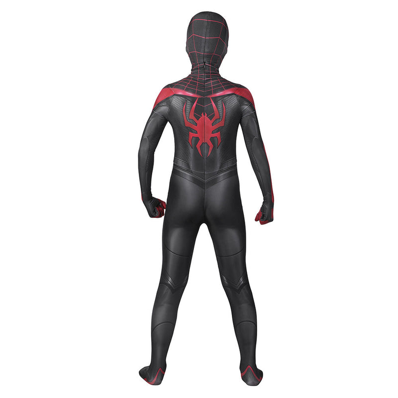 Kids Children Spiderman Miles Morales Cosplay Costume Jumpsuit Outfits Halloween Carnival Suit