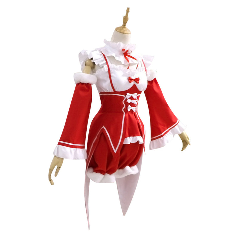 Re:Zero − Starting Life in Another World Ram Cosplay Costume Christmas Dress Outfits Halloween Carnival Suit