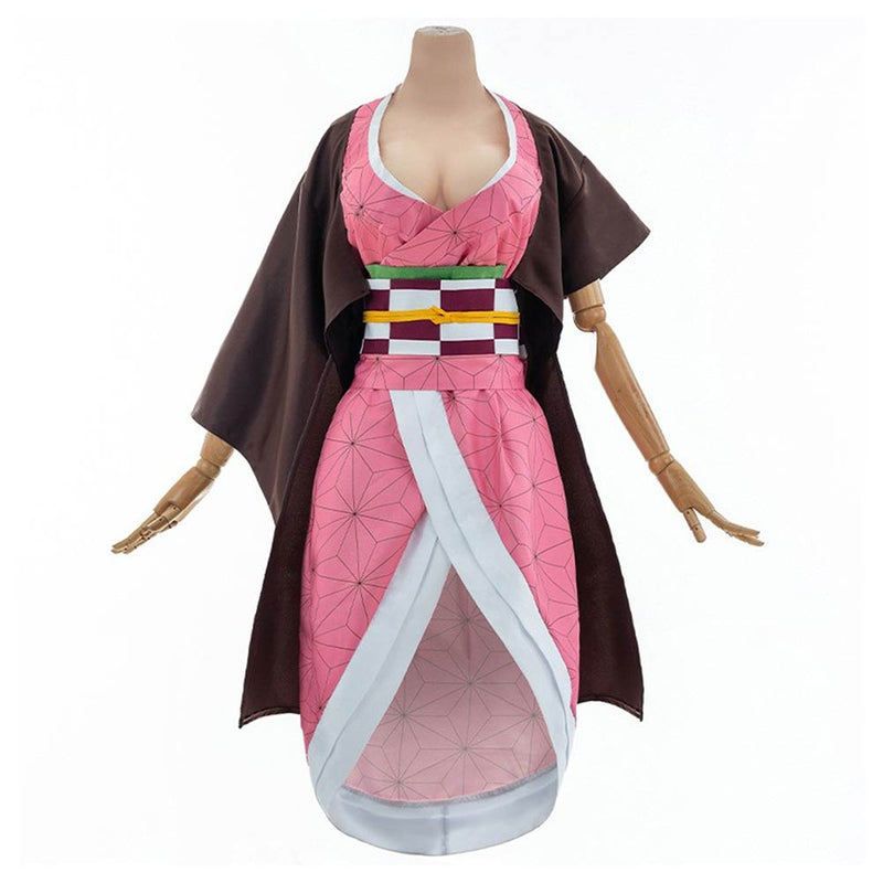 Demon Slayer Kamado Nezuko Cosplay Costume  Dress Uniform Outfits