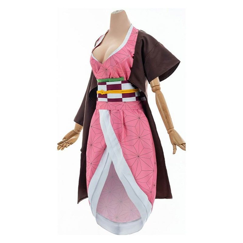 Demon Slayer Kamado Nezuko Cosplay Costume  Dress Uniform Outfits