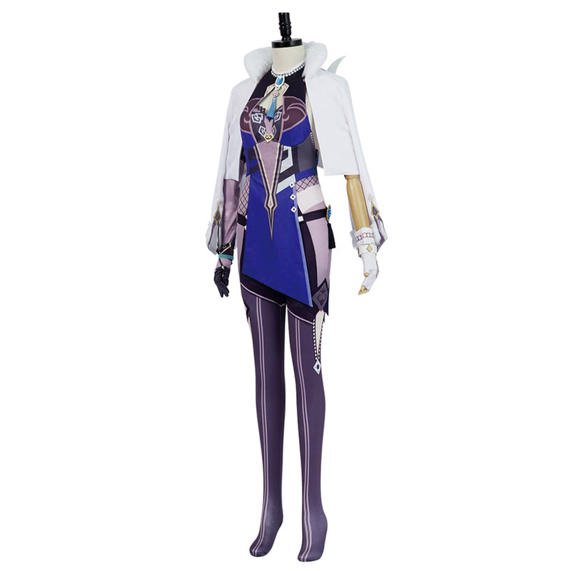 Genshin Impact Yelan Cosplay Costume Outfits Halloween Carnival Suit