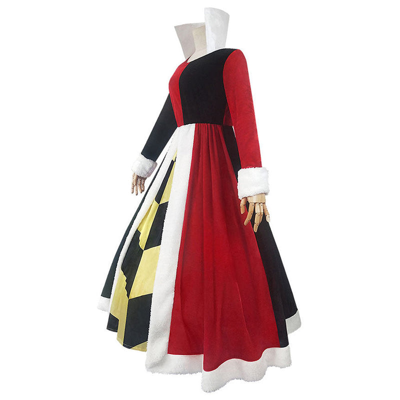 Alice in Wonderland Queen Of Hearts Cosplay Costume Dress Outfits Halloween Carnival Suit