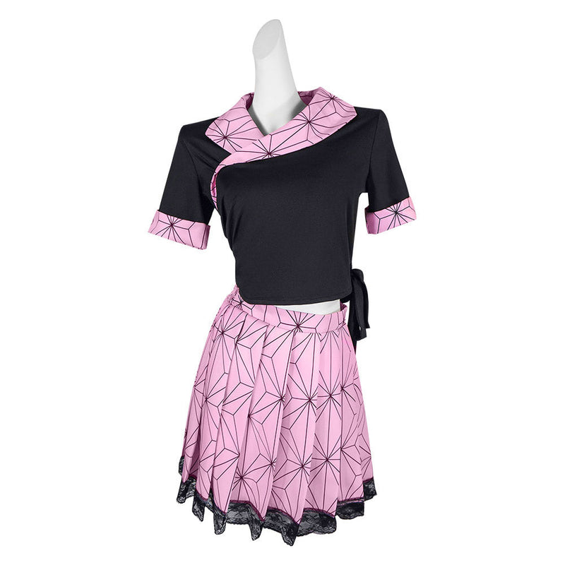 Demon Slayer Kamado Nezuko Cosplay Costume JK Maid Dress Outfits