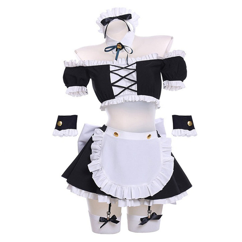 DATE A LIVE  Nia Honjou Maid Cosplay Costume Dress Outfits Halloween Carnival Suit