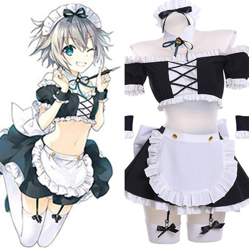 DATE A LIVE  Nia Honjou Maid Cosplay Costume Dress Outfits Halloween Carnival Suit