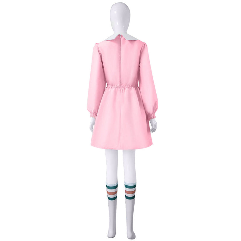 Stranger Things Season 1 Eleven/11 Cosplay Costume Dress Outfits Halloween Carnival Suit