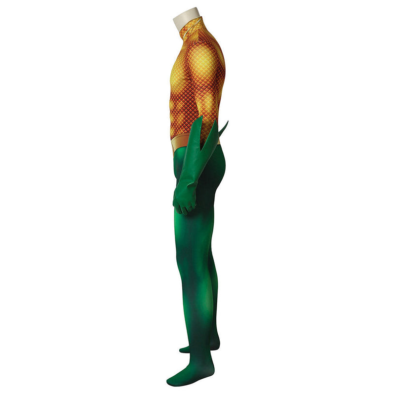 Aquaman Arthur Curry Cosplay Costume Jumpsuit Gloves Outfits Halloween Carnival Suit