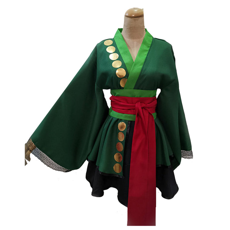 One Piece Roronoa Zoro Cosplay Costume  Lolita Dress Outfits Halloween Carnival Suit