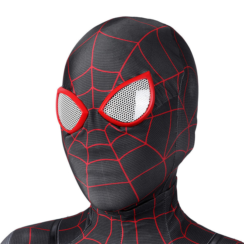 Kids Children Spiderman Miles Morales Cosplay Costume Outfits Halloween Carnival Suit