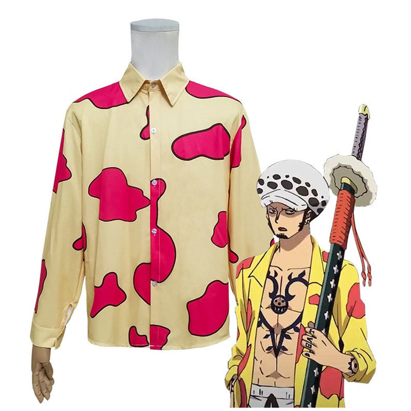 ONE PIECE FILM RED Trafalgar D. Water Law Cosplay Costume  Shirt Halloween Carnival Suit