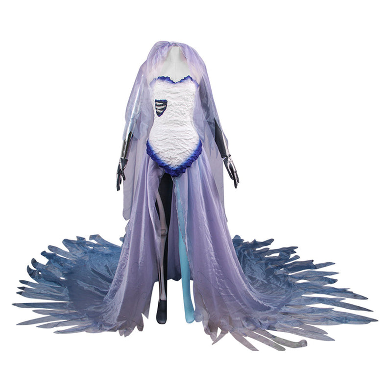 Corpse Bride Emily Cosplay Costume Dress Outfits Halloween Carnival Suit