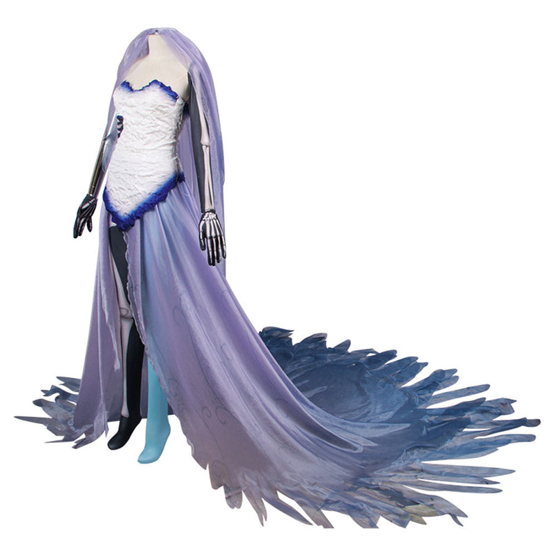 Corpse Bride Emily Cosplay Costume Dress Outfits Halloween Carnival Suit