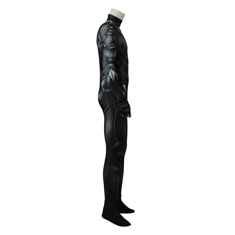 Captain America: Civil War Black Panther T‘Challa Cosplay Costume Jumpsuit Outfits Halloween Carnival Suit