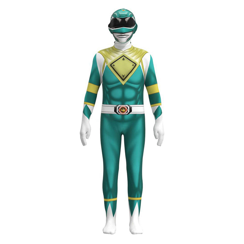 Kids Children Mighty Morphin Power Rangers Tommy Cosplay Costume Halloween Carnival Suit