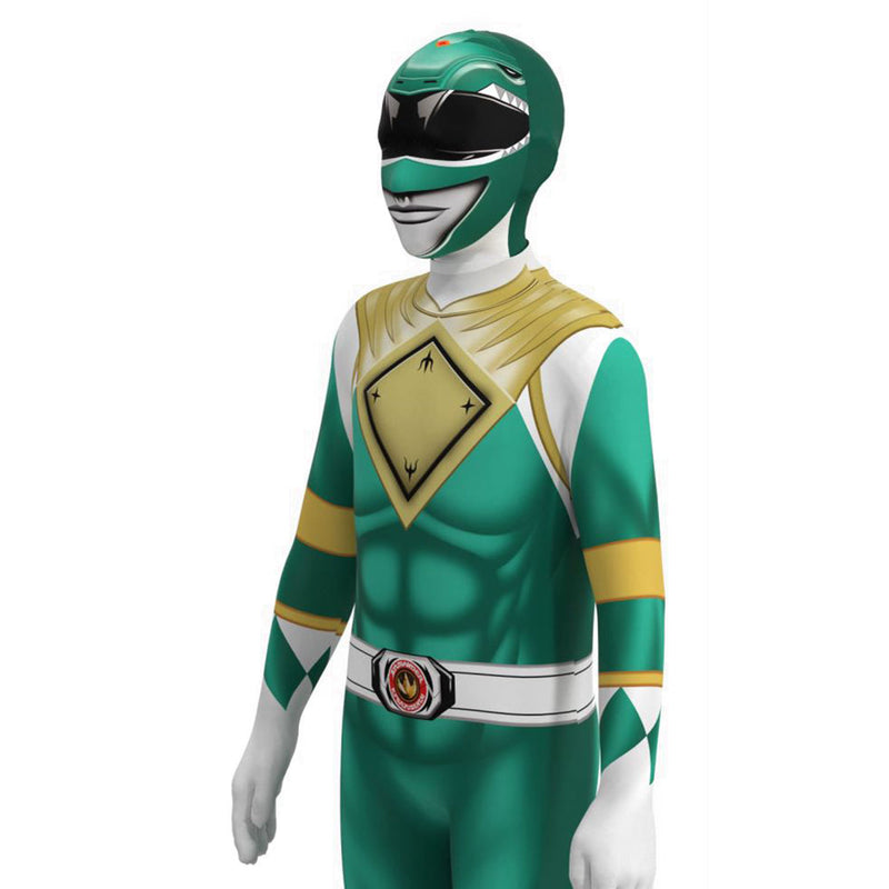 Kids Children Mighty Morphin Power Rangers Tommy Cosplay Costume Halloween Carnival Suit