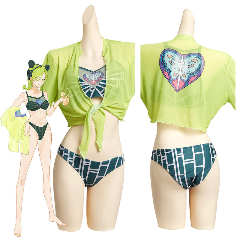 JoJo's Bizarre Adventure Jolyne Cujoh Original Designers Swimsuit Cosplay Costume