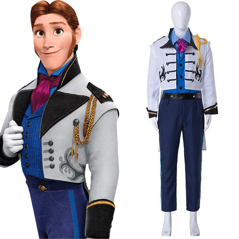 Frozen Hans Prince Cosplay Costume Outfits Halloween Carnival Suit