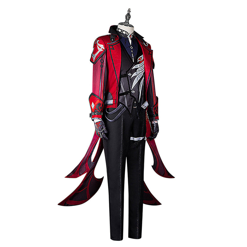 Genshin Impact Diluc Ragnvindr New Skin Cosplay Costume Outfits Halloween Carnival Suit