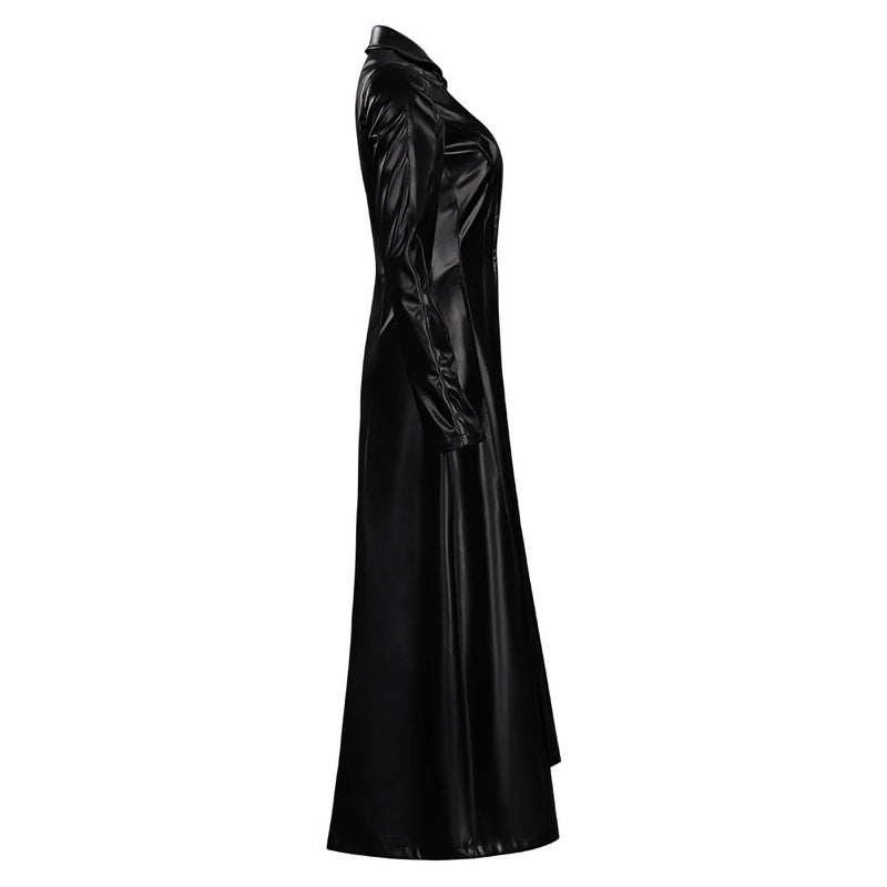 The Matrix Resurrections Trinity Coat Dress Outfits Halloween Carnival Suit Cosplay Costume