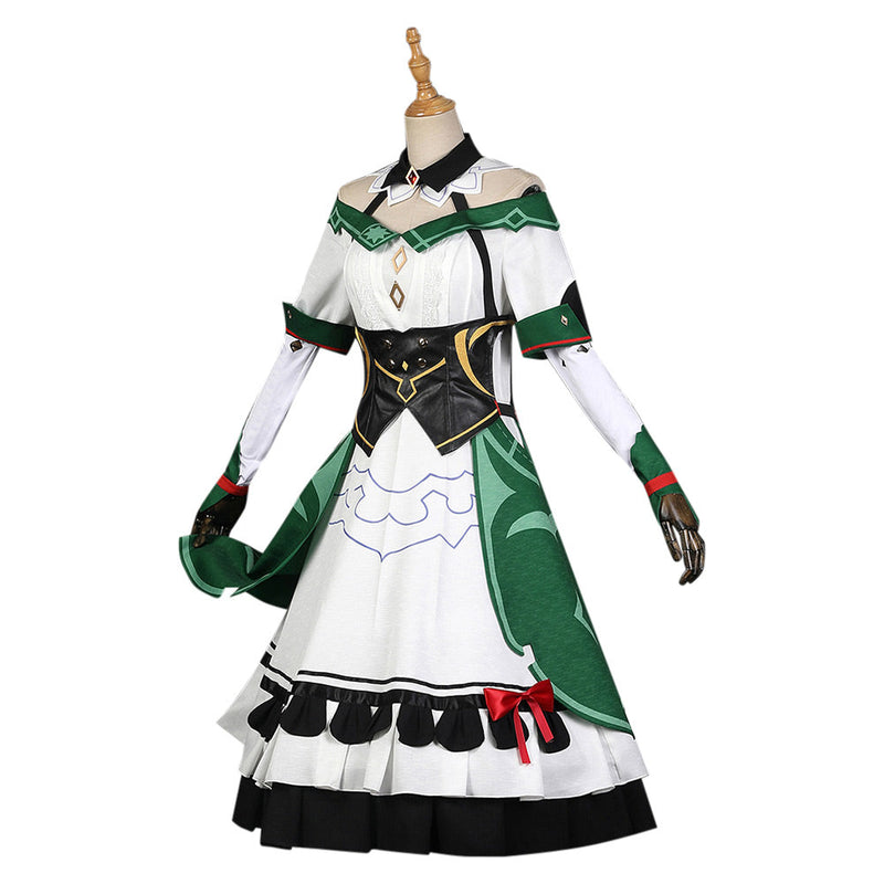 Genshin Impact Katheryne Cosplay Costume Dress Outfits Halloween Carnival Suit