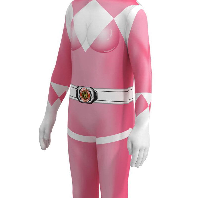 Kids Mighty Morphin Power Rangers Kimberly Cosplay Costume Halloween Carnival Suit