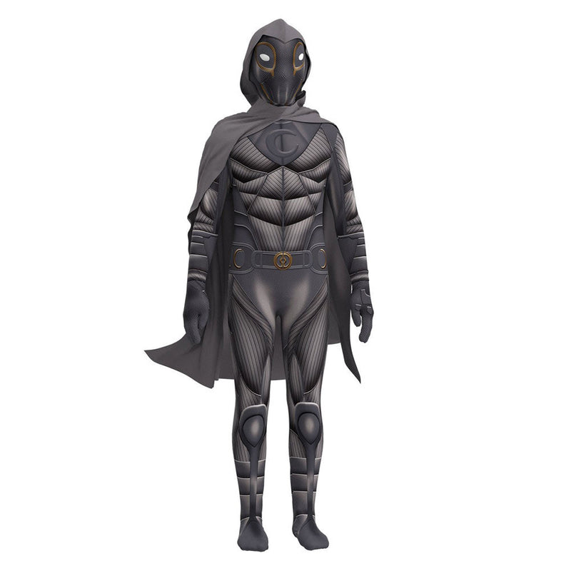 KIds Moon Knight Cosplay Costume Jumpsuit Cloak Mask Outfits Halloween Carnival Suit