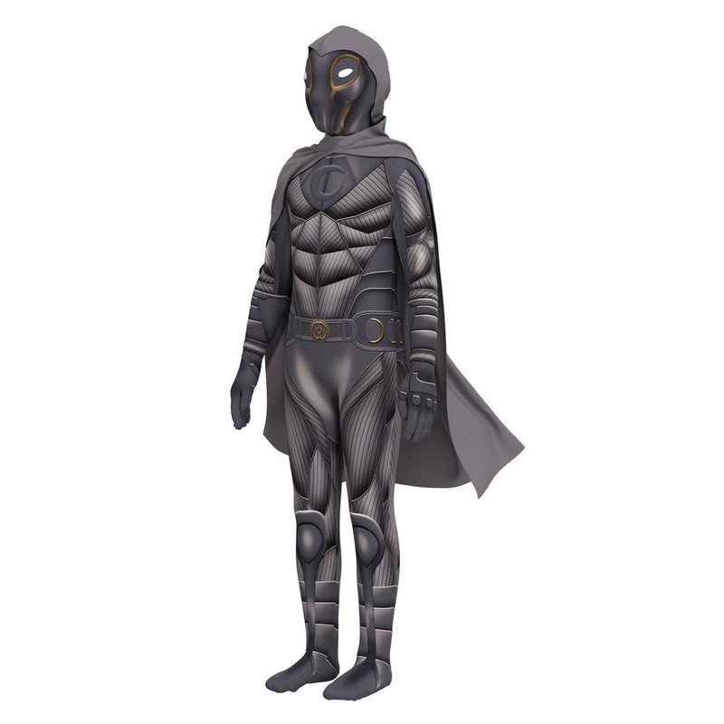 KIds Moon Knight Cosplay Costume Jumpsuit Cloak Mask Outfits Halloween Carnival Suit