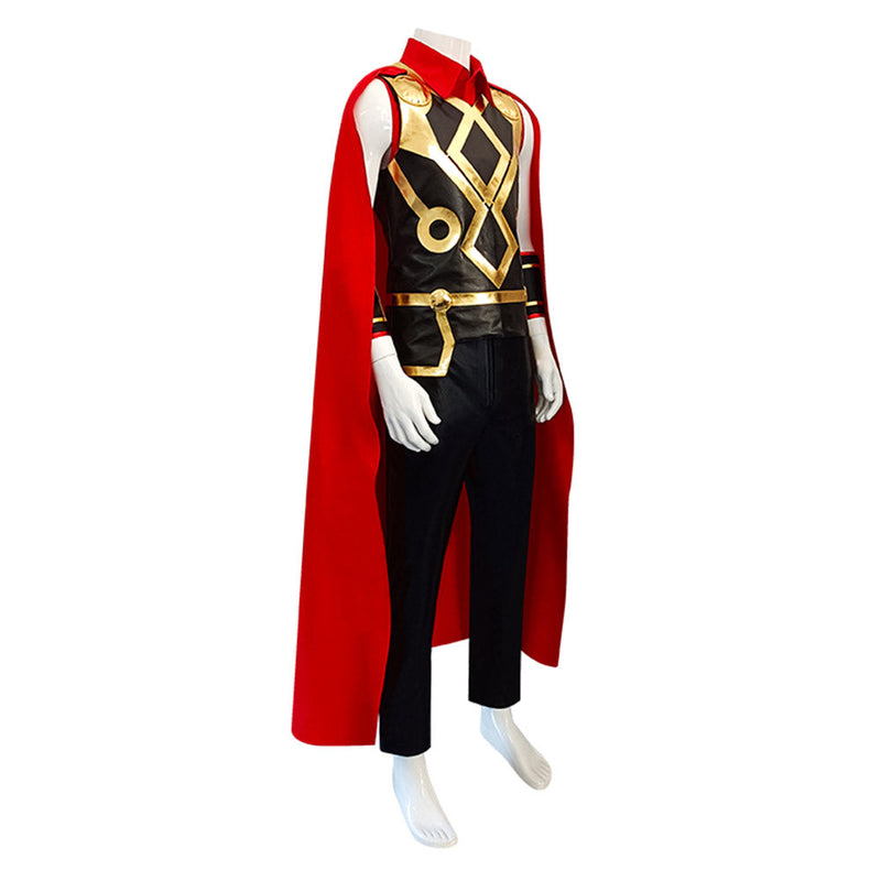 What If Thor Cosplay Costume Shirt Pants Cloak Outfits Halloween Carnival Suit