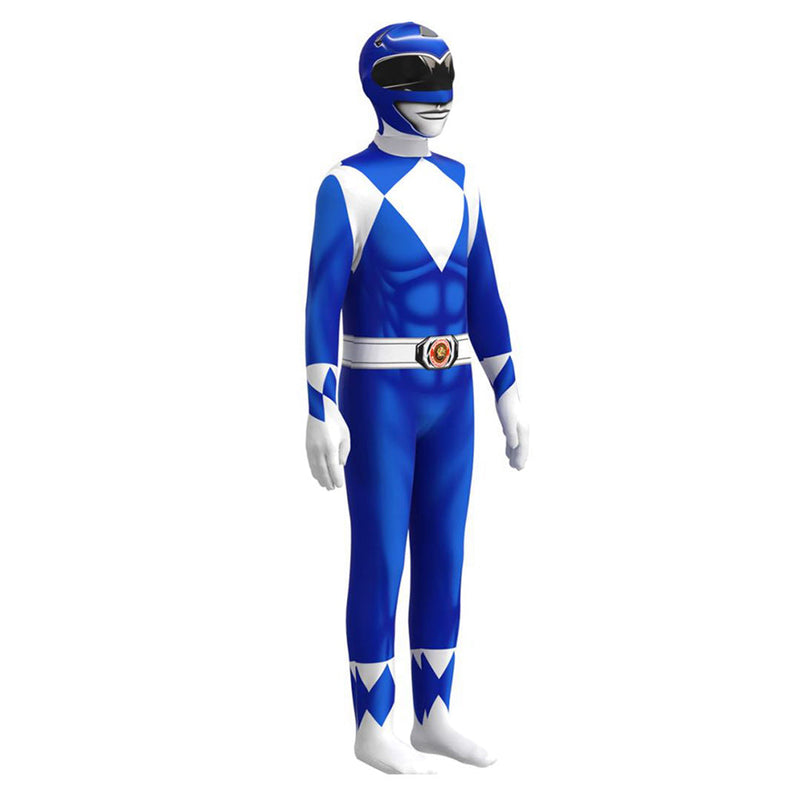 Kids  Mighty Morphin Power Rangers Billy Cosplay Costume Halloween Carnival Suit