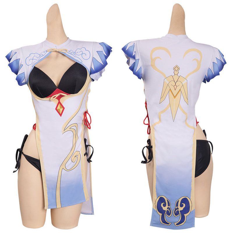 Genshin Impact-Ganyu Cosplay Costume Original Design Jumpsuit Swimwear Outfits Halloween Carnival Party Suit