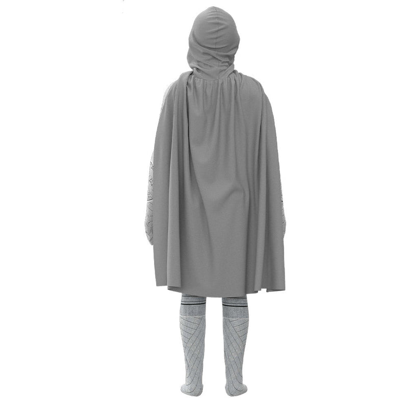 Kids Children Moon Knight Marc Spector Cosplay Costume Jumpsuit Outfits