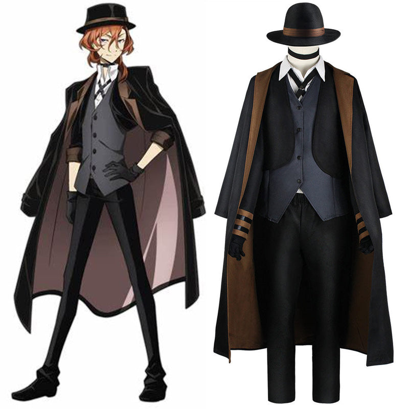 Bungo Stray Dogs Nakahara Chuuya Cosplay Costume Outfits Halloween Carnival Suit