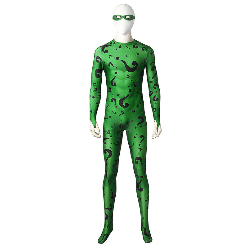 The Batman 2022-Riddler Cosplay Costume Jumpsuit Outfits Halloween Carnival Suit