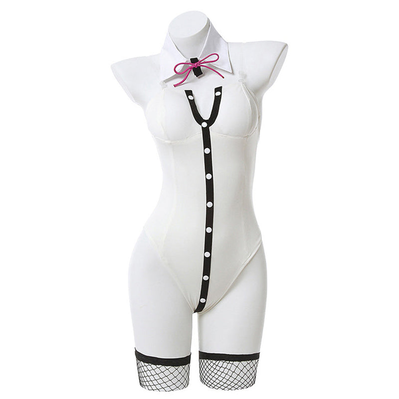 DanganRonpa 2 Nanami ChiaKi Bunny Girl Cosplay Jumpsuit Women Sexy Bodysuit Halloween Party Romper Cosplay Costume