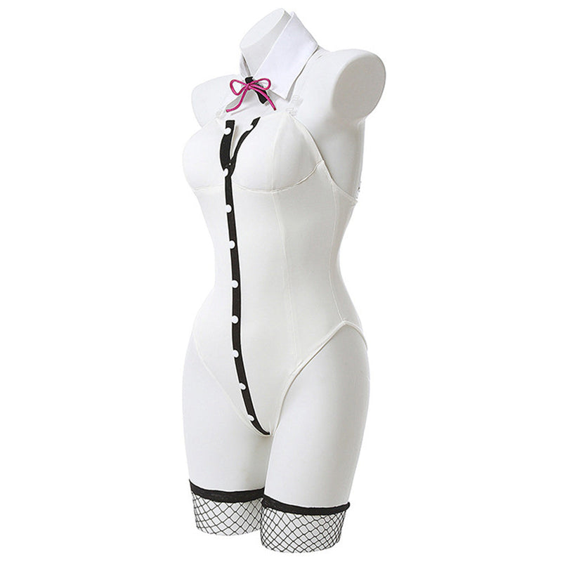 DanganRonpa 2 Nanami ChiaKi Bunny Girl Cosplay Jumpsuit Women Sexy Bodysuit Halloween Party Romper Cosplay Costume