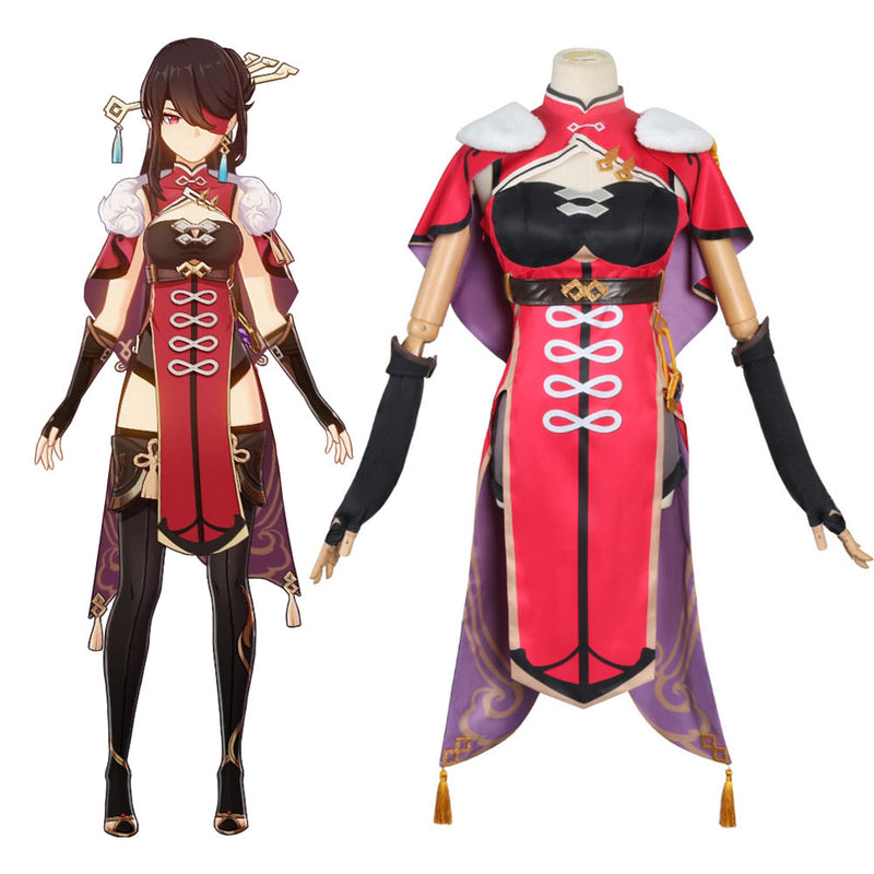 Genshin Impact Beidou Cosplay Costume Dress Outfits Halloween Carnival Suit