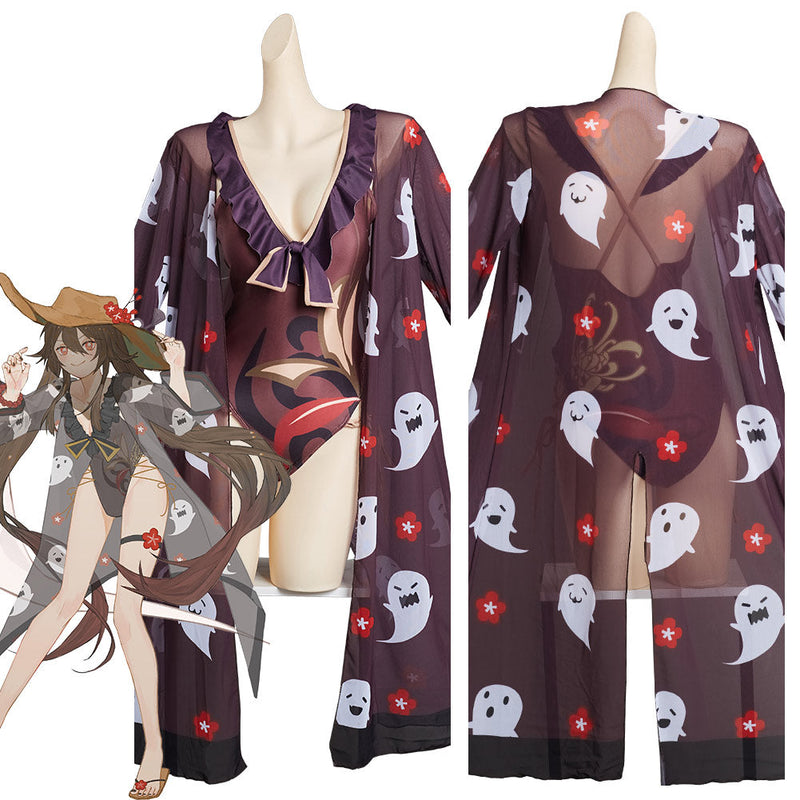 Genshin Impact HuTao Original Design Halloween Cosplay Costume