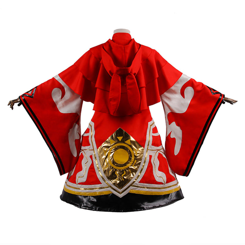 Genshin Impact Pyro Abyss Mage Cosplay Costume Dress Mask Outfits