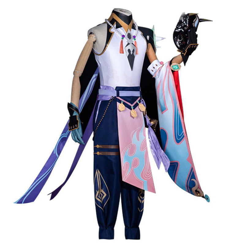 Genshin Impact Xiao Cosplay Costume Outfits Halloween Carnival Suit