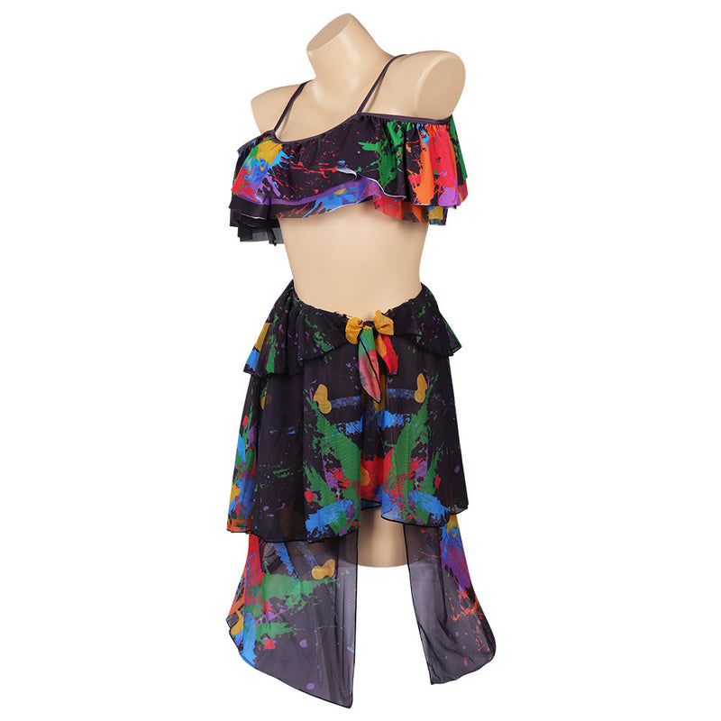 Encanto Isabela Swimsuit Cosplay Costume Beach Skirt Swimwear Outfits