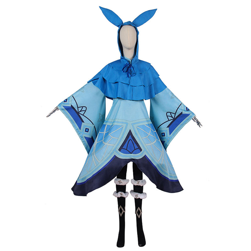 Genshin Impact Abyss Mage Cosplay Costume Dress Accessories Outfits Halloween Carnival Suit