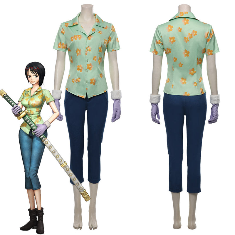 One Piece：Pirate Warriors 4 Tashigi Shirt Outfit Halloween Carnival Costume Cosplay Costume