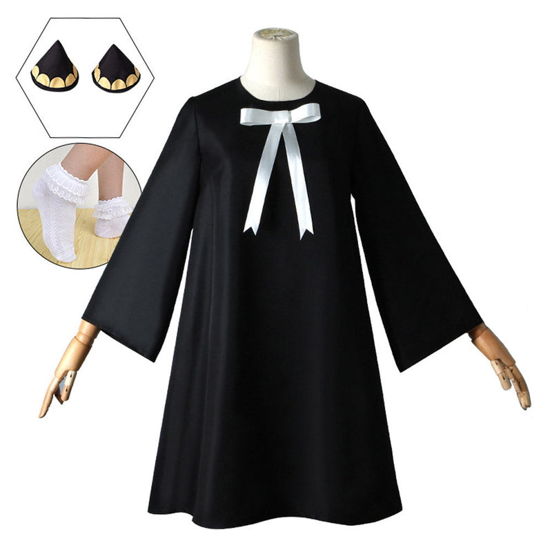 Kids Children SPY×FAMILY Anya Forger Cosplay Costume Dress Outfits Halloween Carnival Suit