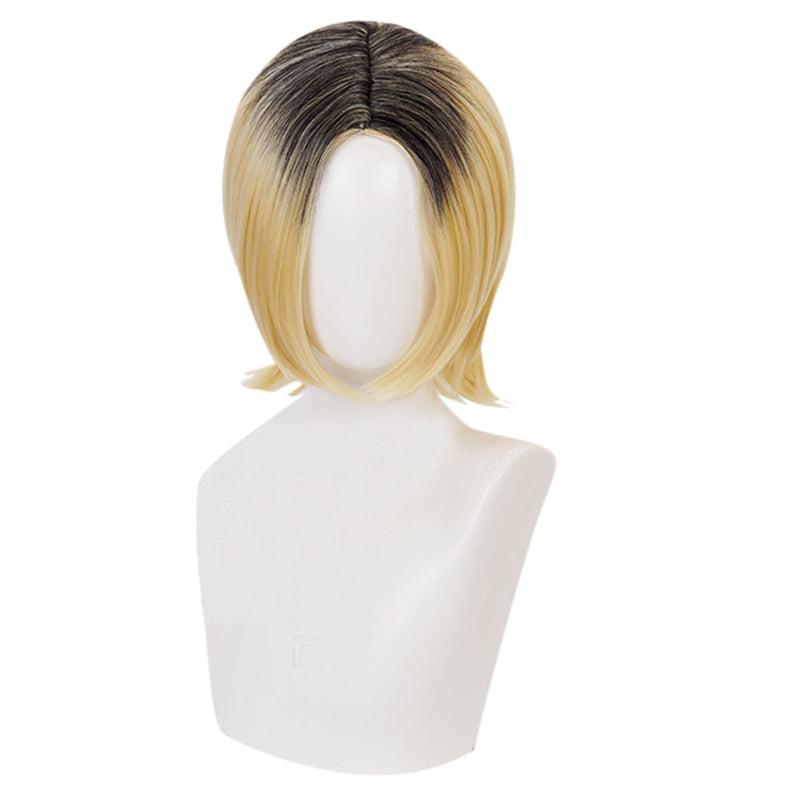 Haikyuu Kenma Kozume Short Yellow Hair Carnival Halloween Party Props Cosplay Wig