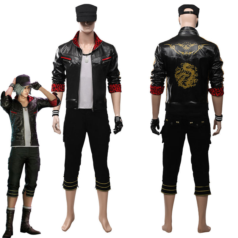 Final Fantasy VII Remake Leslie Kyle Adult Men Outfit Halloween Carnival Costume Cosplay Costume