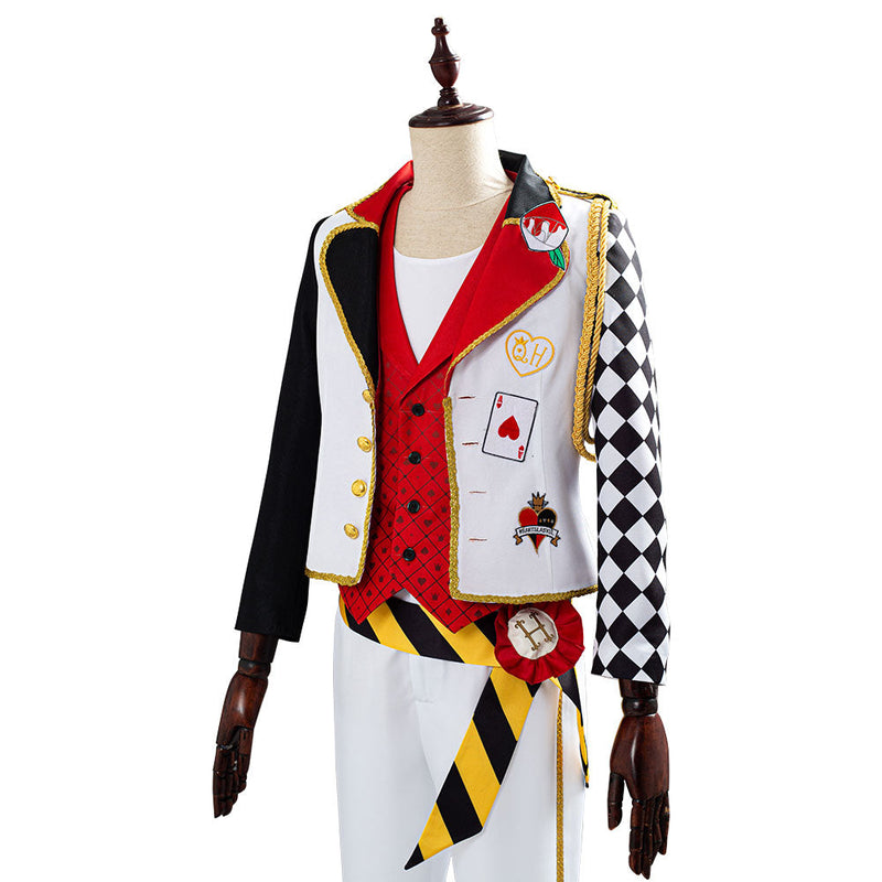 Twisted-Wonderland Alice in Wonderland Theme Ace Halloween Uniform Outfits Cosplay Costume